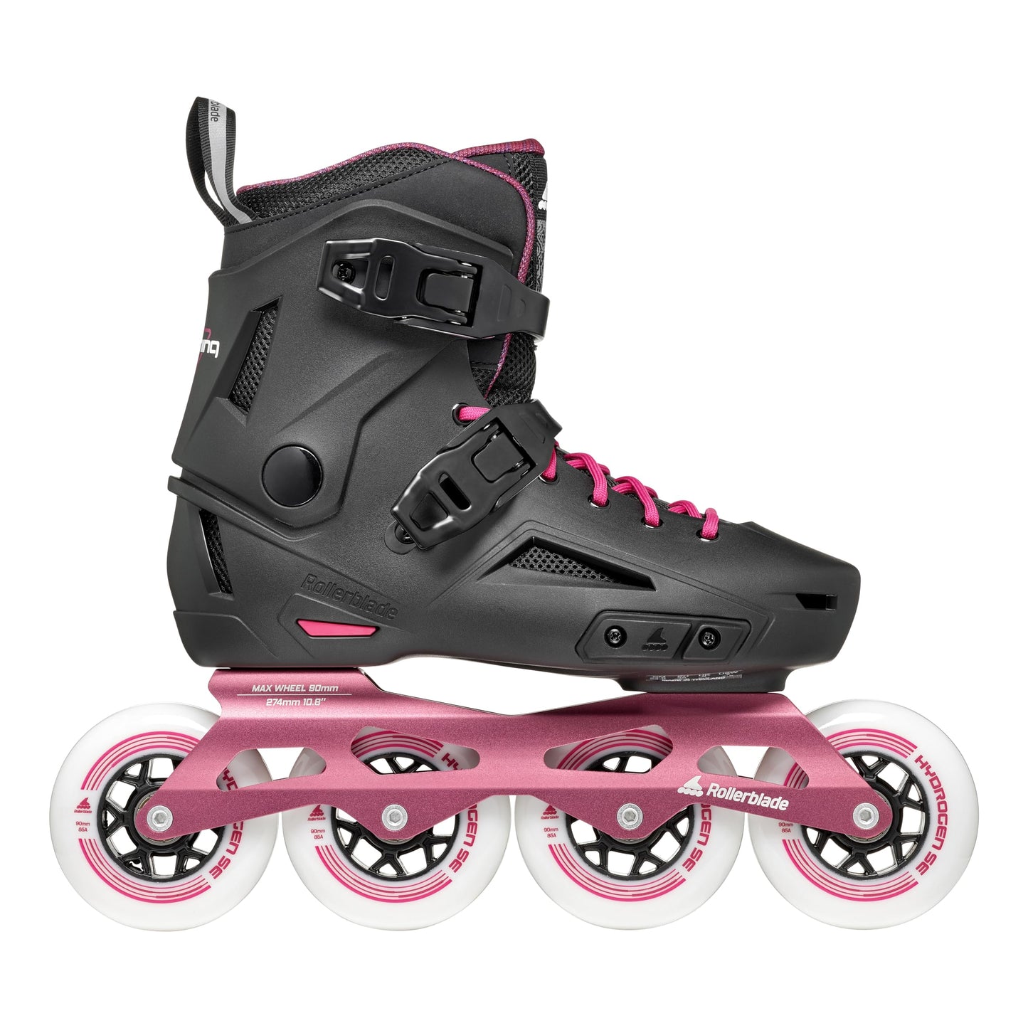 Rollerblade Lightning 90 Women's Urban Inline Skate, Black and Sangria