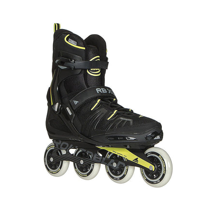 Rollerblade RB XL Men's Adult Fitness Inline Skate, Black and Lime, High Performance Inline Skates
