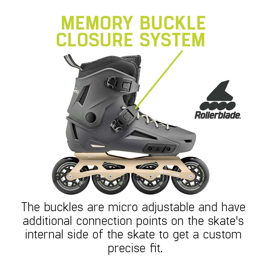 Rollerblade Lightning 90 Men's Urban Inline Skate, Anthracite and Taupe