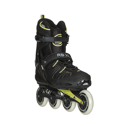 Rollerblade RB XL Men's Adult Fitness Inline Skate, Black and Lime, High Performance Inline Skates