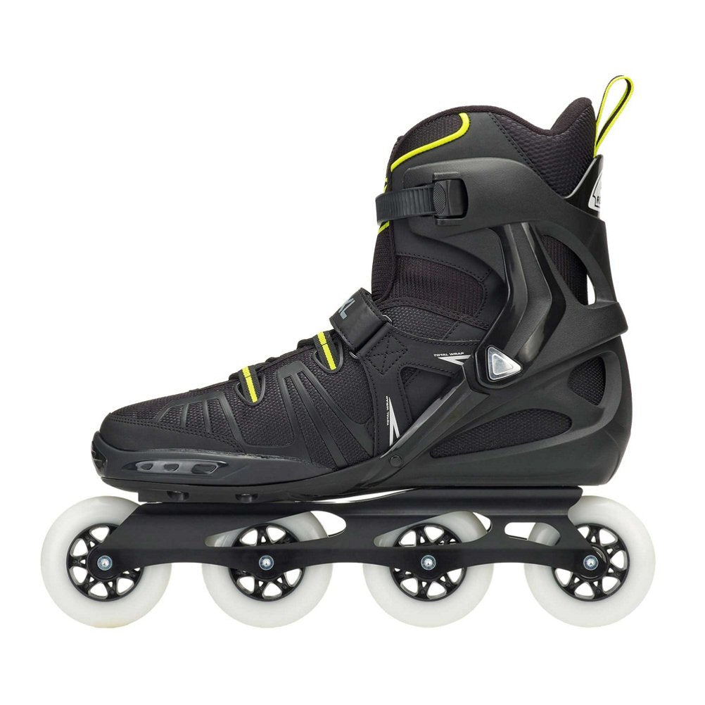 Rollerblade RB XL Men's Adult Fitness Inline Skate, Black and Lime, High Performance Inline Skates