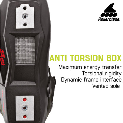 Rollerblade MAXXUM 125, Color: Black/Lime, Size: 10 (072206001A1-10)
