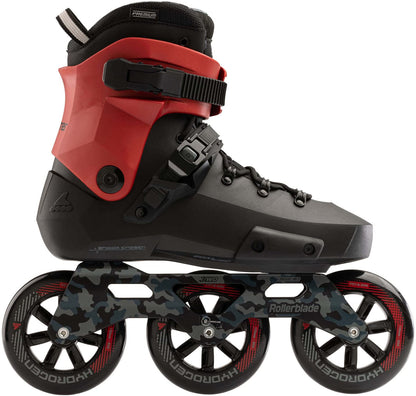 Rollerblade Twister 110 Unisex Adult Fitness Inline Skate, Black/Red, Urban Performance Inline Skates