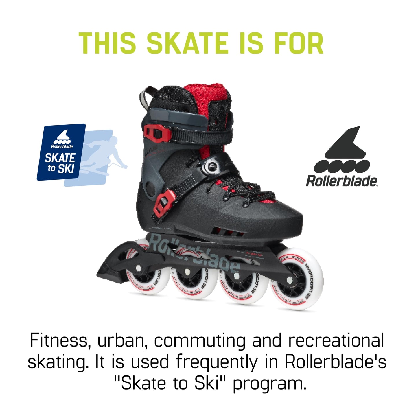 Rollerblade Maxxum Xt Skates, Color: Black/Red (07371500741)