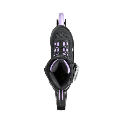 Rollerblade Macroblade 84 Women's Adult Fitness Inline Skate, Black & Lavender, Performance Inline Skates