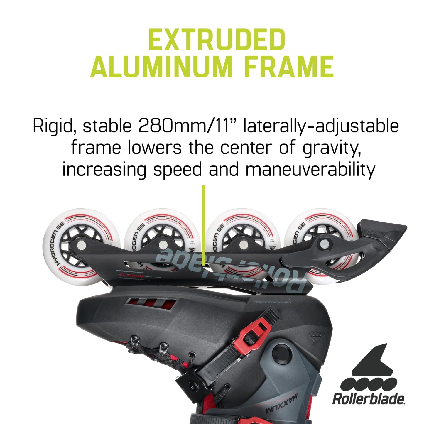 Rollerblade Maxxum Xt Skates, Color: Black/Red (07371500741)