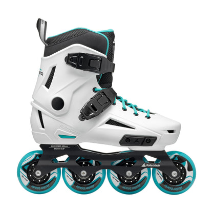 Rollerblade Lightning Women's Urban Inline Skate, White and Aqua
