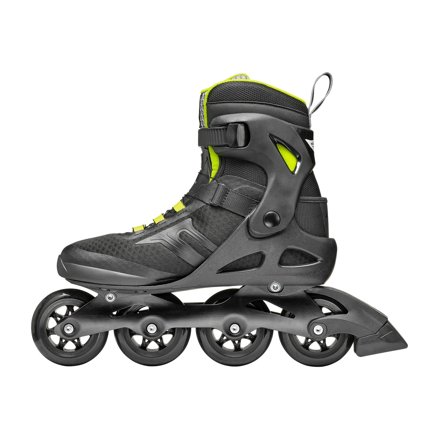 Rollerblade Macroblade 84 BOA, Adult Fitness Inline Skate, Black & Lime, Performance Inline Skates